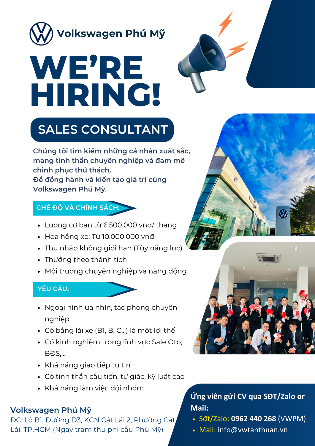 Volkswagen Tuyển Dụng